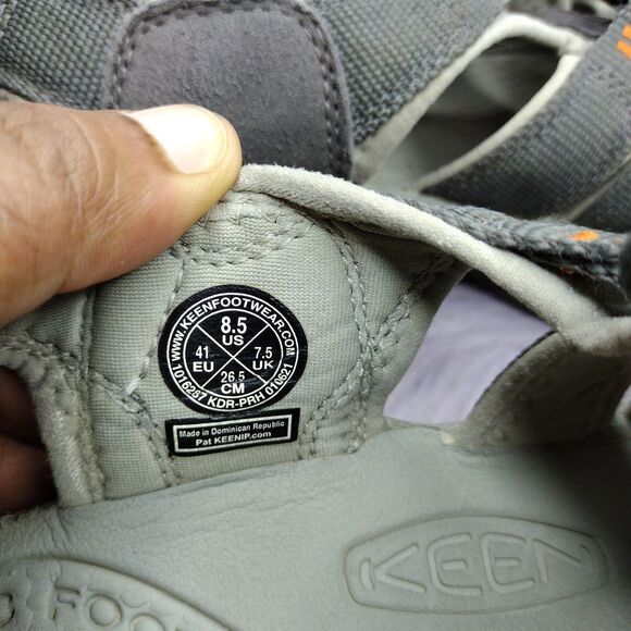 Keen Newport H2 Sandals Shoes Waterproof Slingback Hiking Mens Size 8.5 Gray - Picture 7 of 7